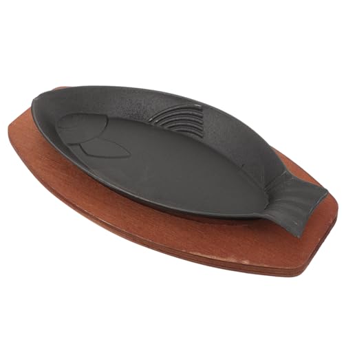 Hemobllo Sartén Para Parrilla Forma De Pez Sartén Práctica Antiadherente Para Asar Parrilla Para Pescado y Carnes El Hogar o Restaurante