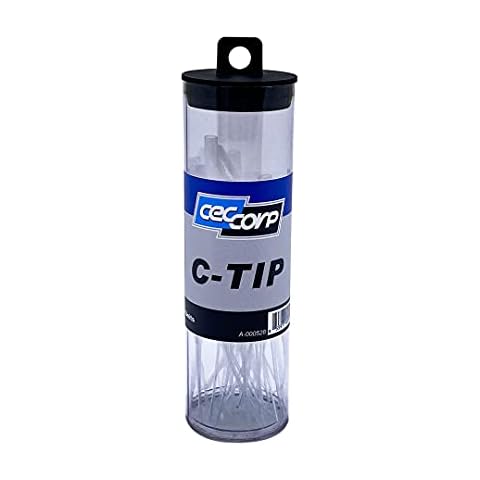 Tiny Nozzles C-TIP by CECCORP (50 Pieces) – Glue Extender, Precision Applicator, Micro CA Glue Tips for Bottles with Nozzle Cover