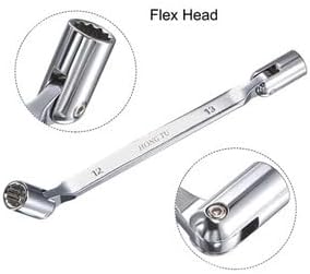 #US 12 Point Flexible Head Socket Wrench 12mmx13mm Metric Double Swivel Box End