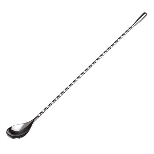 Artcome 12 Inches Stainless Steel Mixing Spoon, Spiral Pattern Bar Cocktail Shaker Spoon