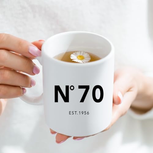 Taza para cumpleaños número 70 hombres y mujeres miniatura 4