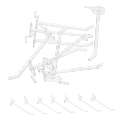 Garneck Pegboard Accessories 50 Small Hooks for Hook Display Board Plastic Lightweight Multi-Functional