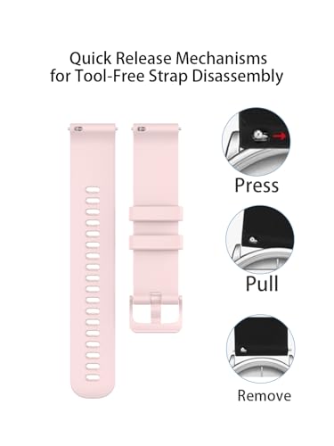 Correa deportiva de silicona rosa para reloj DIVElink miniatura 2