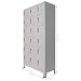 vidaXL Armario Taquilla 90x40x180 cm con 18 Compartimentos Oficina Almacenaje