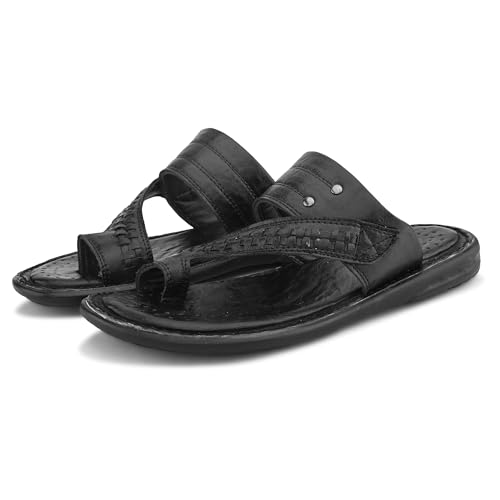 Image of Centrino Men's Slippers | Kolhapuri Style Chappals with Soft Cushioned Footbed | Comfortable & Durable | Traditional Yet Stylish Footwear for Men (9541)