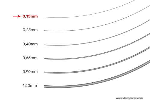 DecoPorex Nichrom-Widerstandsfaden, 0,15 mm, 15 m