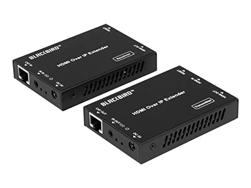 Monoprice Blackbird H.265 HDMI Over IP Kit Splitter System and Extender Up to 100m 1080p, Distribute Full HD Video to Distances Up to 328 Feet (100 Meters) Over Your Existing Gigabit Ethernet Network
