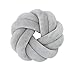 SZETOSY Knot Ball Pillow - GOODCHANCEUK Knot Ball Coj¨ªn Hecho a Mano Baby Nap Pillow Peluche Juguete Decorativo Throw Pillow para Dormitorio Sof¨¢ Coche Oficina Viajes Dia.30 Gris