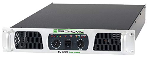 Amplificatore Di Potenza Pronomic Tl-200 - Amplificatore Di Potenza Stereo Con 2X 500 Watt A 2 Ohm - Controllo Della Temperatura Della Ventola - Modal