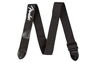 Fender Straps—Strum and Shred in Style! Thanks to an assortment of quality features and heavy-duty construction, this 2" black strap is as striking as it is functional. Fully adjustable length (33”-53”) provides a versatile fit for most players. Extr...