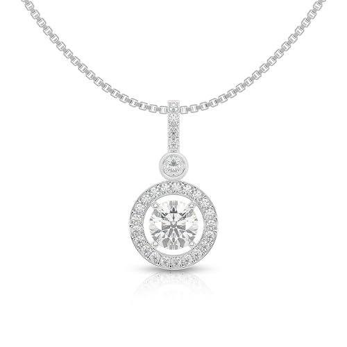 Image of 925 Sterling Silver Pendant Necklace for Women | Silver Locket with Chain | Daily Wear Jewellery | Minimalist Jewelry for Office & Casual Wear | Gift for Woman, Wife, Girlfriend, Mother, Sister | Anniversary, Birthday, Valentine's Day, Rakhi Gift