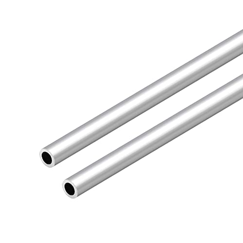 Victorshome 6063 Aluminum Round Tube, 14Mm Od 2Mm Wall Thickness 300Mm Length Metal Seamless Straight Pipe Tubing For Diy Crafts Model 2Pcs #TOP22
