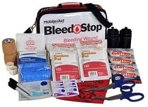 BleedStop Double 200 - Kit de primeros auxilios para control de sangrado y trauma de heridas de bala [trata 2 heridas sangrantes]