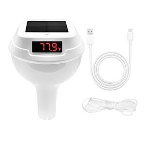 Homcoice Solar-Poolthermometer TS-PL03 mit RGB-Licht