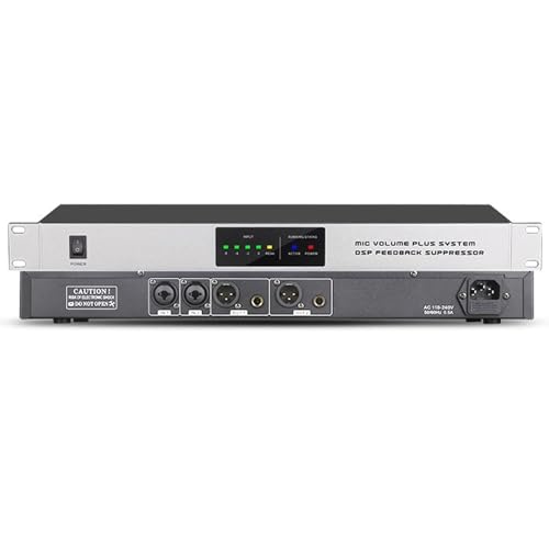 Supresor de retroalimentación para micrófono, procesador de audio digital antiultrasonido con interfaz XLR/6.5, para escenarios en vivo miniatura 1
