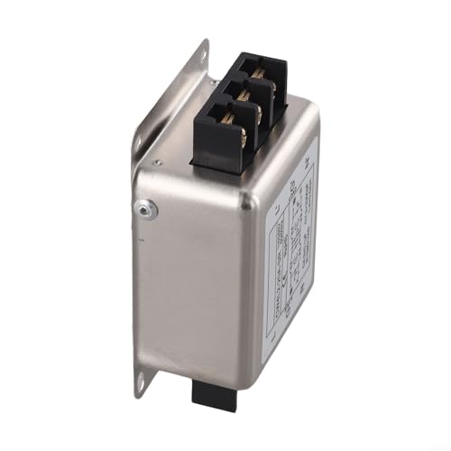 Filtro de fuente de alimentación monofásico de 2 etapas para CW4L2 3A/6A/10A/20A-SR, supresión de interferencias con carcasa de aleación, voltaje nominal de 250 V, diseño compacto (20 A)