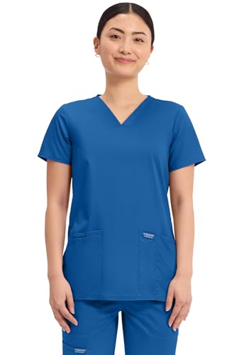 Image of Cherokee Medical Women's Scrub Top V-Neck Modern Classic Fit with 3 Pockets, Ultra Soft and 2-Way Stretch Fabric - WW620