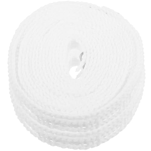 ELEOUTI Tendedero Portátil para Casa y Viaje 2 Piezas Cuerda de Color Claro 5 M Antideslizante Resistente al Viento Cuerda de Nailon para Secar Ropa al Aire Libre Interiores