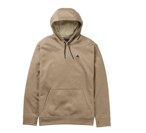 Image of Burton Men's Oak Pullover Hoodie - Technical Sweatshirt w /Quick-Drying Fleece & Thumbhole Cuffs