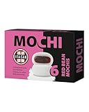 ITA-SAN Mochi Rote Bohnen, weiß, 6 Stück, zarte Mochi aus Klebreismehl mit süßer rote Bohnen-Füllung, authentisch japanisch kochen, ideal als Snack oder Dessert, vegan, halal, 1 x 210 g