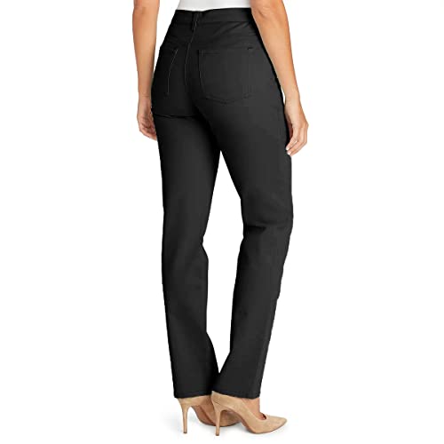 Gloria Vanderbilt Women's Classic Jeans| Amanda High Rise Tapered Mom Jean|Various Size Colors - Black 14 Long2
