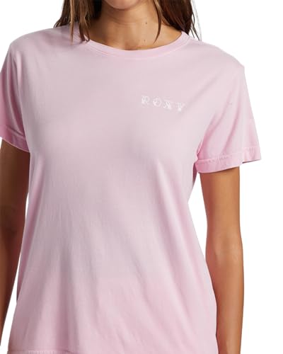 Image of Roxy Womens Boyfriend Crew T-Shirt, Casual Relaxed Fit Crew Neck Tee Short Sleeve Cotton Basic Shirt Everyday Comfort