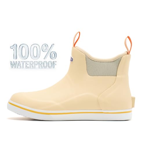 Image of SUREWAY Women's Deck Boots Professional Non-Slip Fishing & Ankle Deck Boot Waterproof Rain Boots