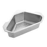 Holibanna 304 Stainless Steel Triangular Sink Drain Basket Kitchen Utensil Strainer for Kitchen Sink...