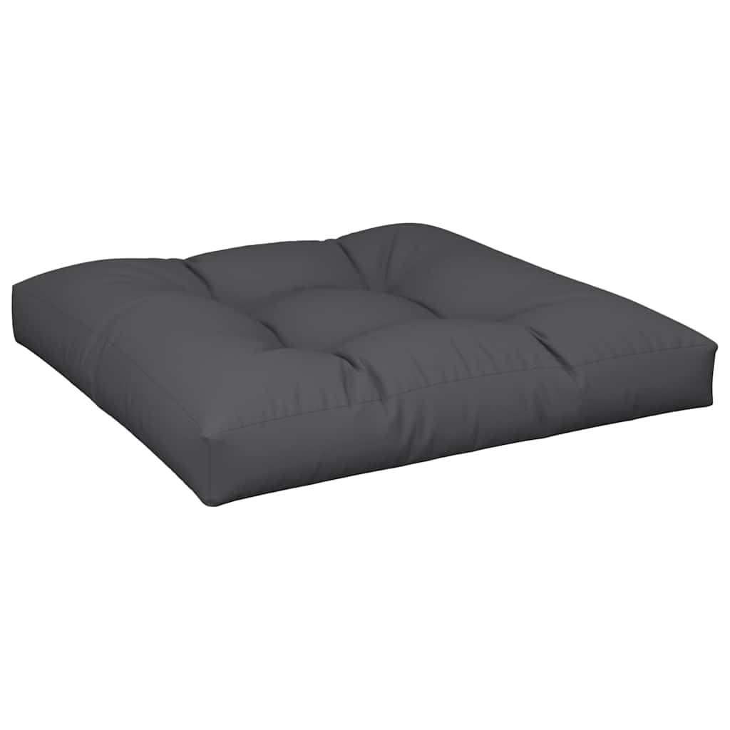 Cojín de paleta genérico negro 70 x 70 x 12 cm poliéster | Relleno de fibra hueca, confort ultra suave, uso interior y exterior, fácil de limpiar
