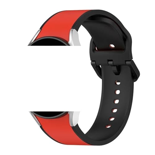 BTYSEQ For 6/7/4 44mm 40mm Watch5 Pro 45mm Bespoke Edition Sport 20mm Band Galaxy 6 Classic 43mm 47mm(Red black 04)
