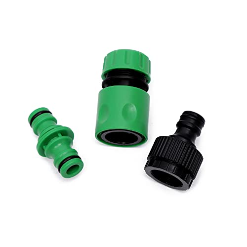 LINZI Garden Hose Water Tap Connector Fitting Kit + 6 Hose End Quick Connectors + 2 Double Male Snap Connectors + 2 Hose Tap Connector + 5 Hose Washers 1/2" + 5 Hose Washers 3/4" +5 O-Rings - Image 3
