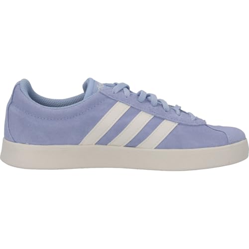 Image of adidas Women Suede VL Court 2.0 Skateboarding Shoe BLUDAW /Owhite /BLUDAW (UK-8)