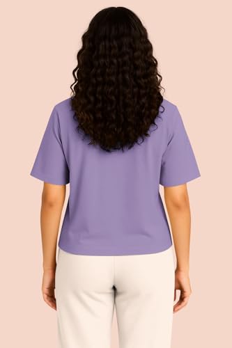 Image of HELLCAT Beige Printed Loose Fit Crew-Neck Crop T-Shirt for Women