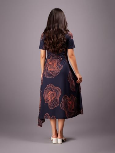 Image of HELLCAT Purple Dress for Girls for 11-16 Years | Stylish Long Dress for Girls Dress for Girls