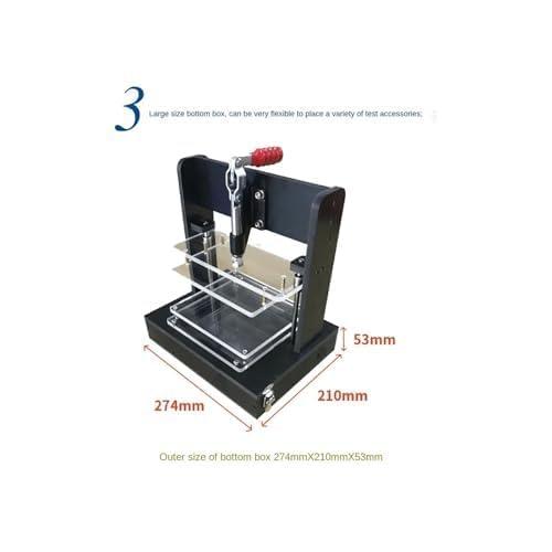 Accesorio de prueba PCB de 4 placas universal para placas de circuito de hasta 180 x 160 mm, diseño de abrazadera rápida para pruebas y configuración fiables