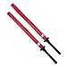 Otaku Gear 35 Inch Padded Foam Bokken Samurai Sword for Practice Training Cosplay Costume and Display Red