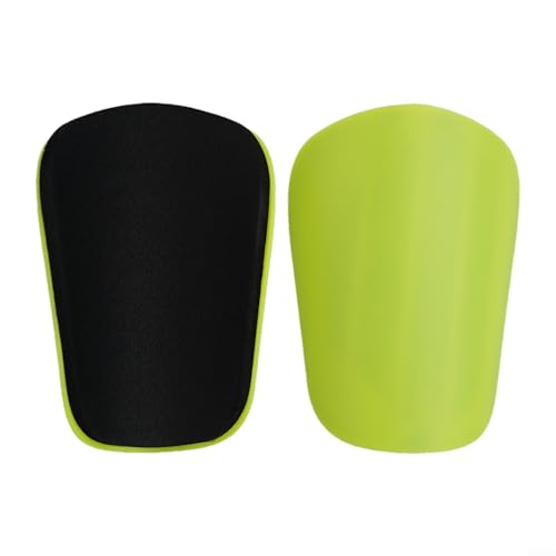 Espinilleras de fútbol con inserto grueso para una protección óptima durante los deportes (verde maestro)