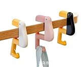 Taschenhalter für Tisch, 3 Stück Handtaschenhalter Haken, Schultaschenhaken Handtasche Tischhaken, Kein Kleber oder Nägel erforderlich, verstellbarer Entenhaken, Tragbar Haken, für Schulranzen