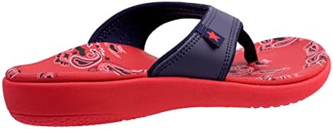 Spenco Women's Yumi Americana Flip-Flop, Navy/Red, 9 Wide | Image 7