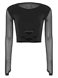 Le design des manches longues et du dos en maille transparente est élégant, ajoutant une touche d'élégance et de modernité au look tout en restant au frais