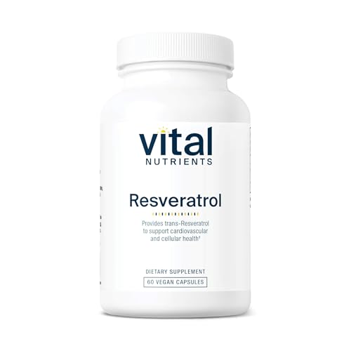 Vital Nutrients Resveratrol - Ultra High Potency Antioxidant - Trans Resveratrol for Cardiovascular and Cell Health Support* - Vegan Supplement - Gluten, Dairy and Soy Free - Non-GMO - 60 Capsules