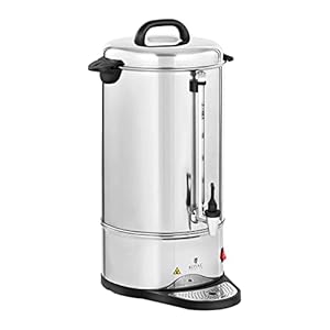 Royal Catering RC-CU15 Koffiezetapparaat, 15 liter, roestvrij staal, met koperen kraan, koffiezetapparaat…