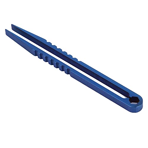 Pinzas de Aleación de Alta Resistencia -Mini Herramienta de Campamento de Supervivencia Al Aire Libre Resistente (BLUE)