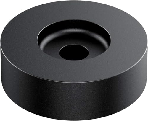Kedok 45 RPM Adapter for 7 Inch Vinyl Record Players and Technics Turntables Solid Aluminum Dome 45 Adapter (Black)