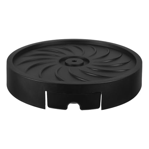 Yardenfun Sottovaso con Ruote 26 CM Nero per Vasi da Interno ed Esterno Carrello Portavasi con Vassoio Drenante Integrato Supporto Mobile per Piante da Giardino e Fioriere con Rullo per