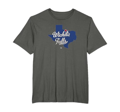 Wichita Falls Texas TX Map T-Shirt
