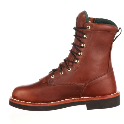 Georgia Boot G7014 Mens 8' F&R Lacer, Barracuda Walnut, 11 Wide