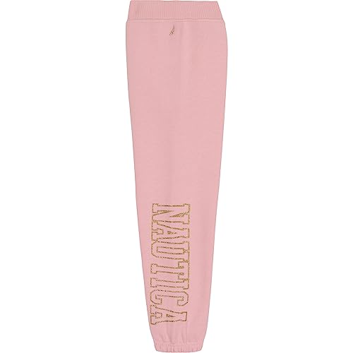 Nautica girls Logo Sweatpants, Fleece Joggers With Ribbed Cuffs & Functional Side Pockets2