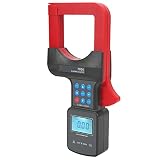 Aramox Pinza Amperometrica per Perdite in Lega ABS AC da 0,00 MA A 2000 A Misuratore di Corrente di Dispersione con Ganascia 80 X 80 Mm USB Memorizzazione Dati Display LCD per Elettricisti Test di