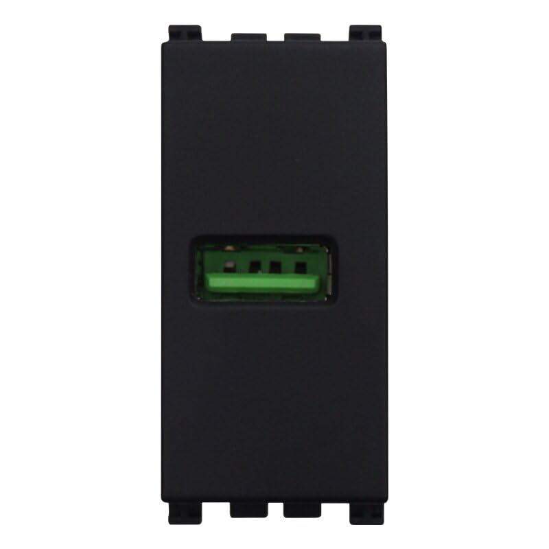 Presa caricatore USB singolo Type A 5V 2,1A serie Solar compatibile Matix